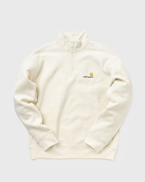 Carhartt WIP Half Zip American Script Sweat beige
