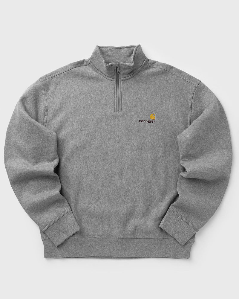 Carhartt WIP Half Zip American Script Sweat grey