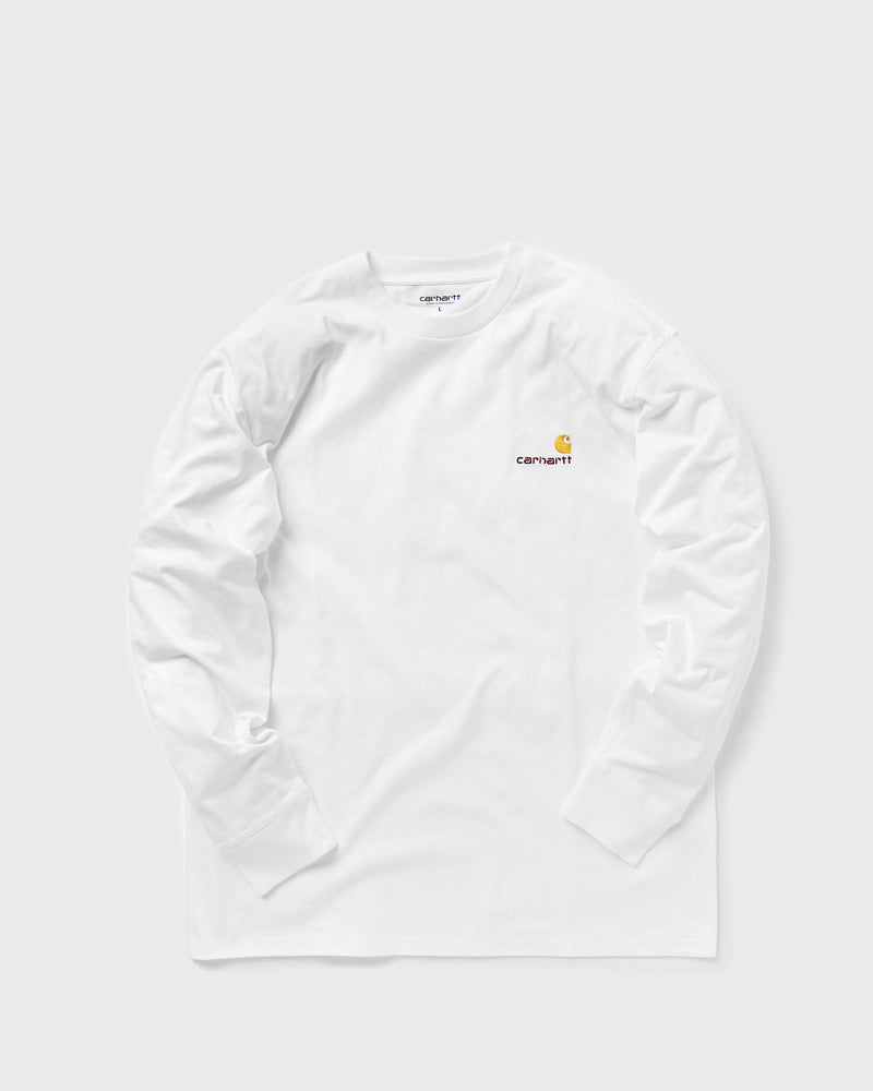 Carhartt WIP Longsleeve American Script Tee white