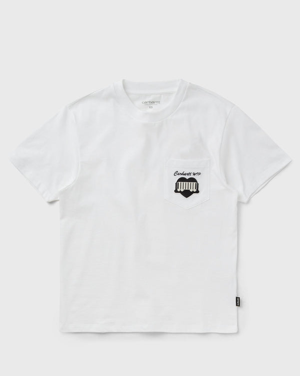 Carhartt WIP WMNS S/S Heart Train Pocket Tee white