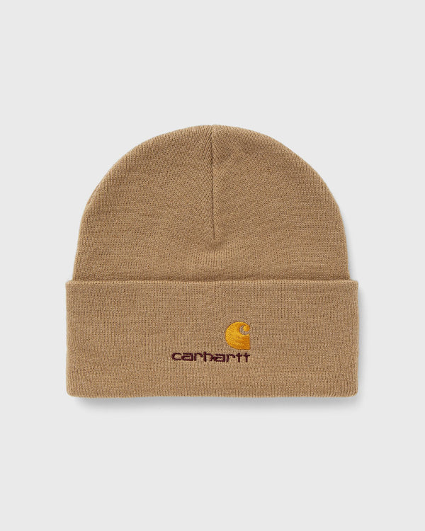 Carhartt WIP American Script Beanie brown