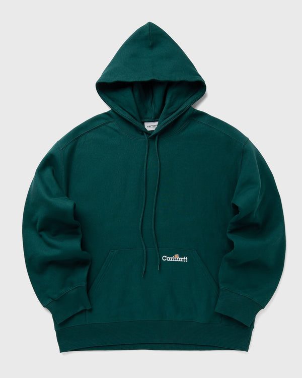 Carhartt WIP Hooded Label Script Sweat green