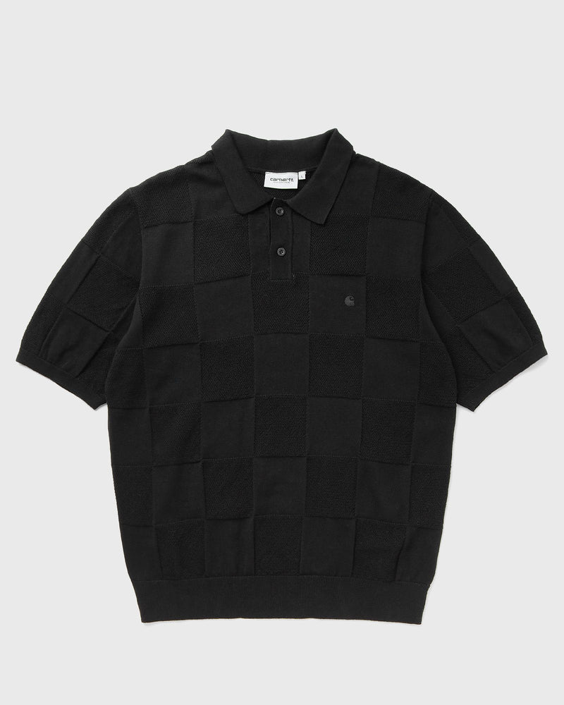 Carhartt WIP S/S Checker Polo black