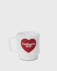 Carhartt WIP Heart Glass Mug white