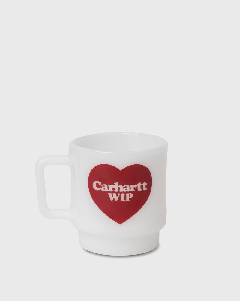 Carhartt WIP Heart Glass Mug white