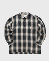 Carhartt WIP L/S Harlin Shirt Green|white