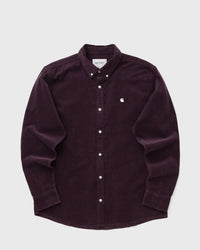 Carhartt WIP L/S Madison Fine Cord Shirt Purple