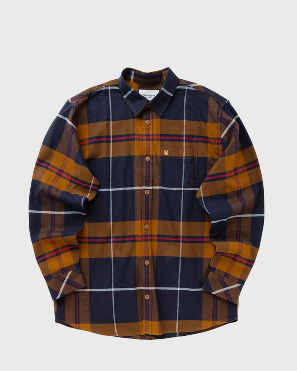 Carhartt WIP L/S Garnett Shirt blue|brown