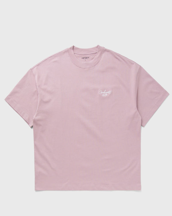 Carhartt WIP S/S Signature Script Tee pink