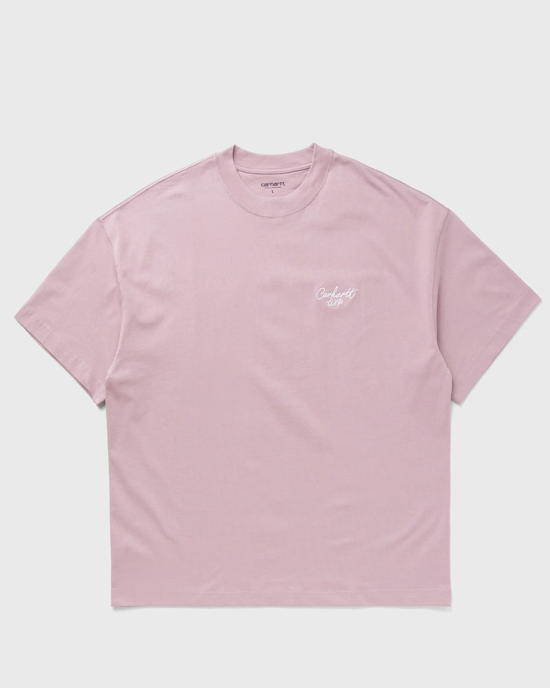 Carhartt WIP S/S Signature Script Tee pink