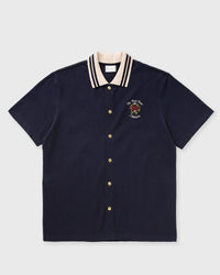 Drôle de Monsieur Piquèe Slogan Rose Shirt Blue