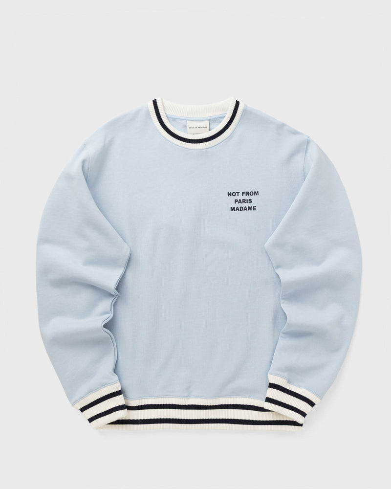 Drôle De Monsieur Slogan Sport Sweatshirt Blue