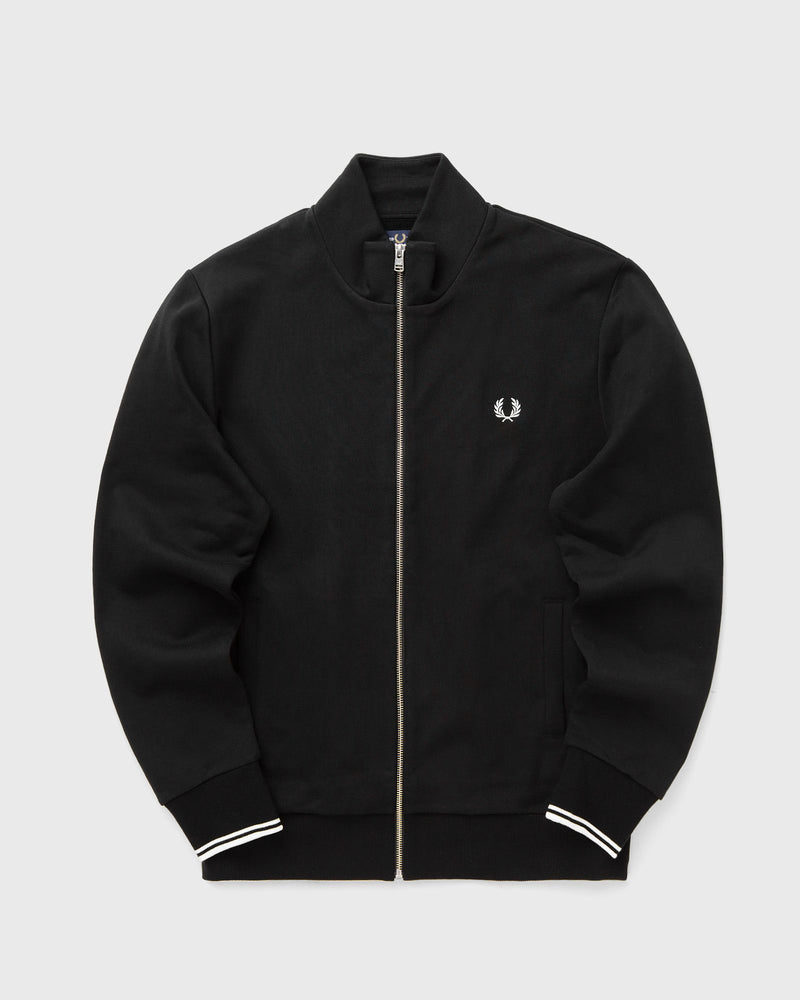Fred Perry Zip Through Sweatshirt Black
