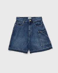 Ganni Light Denim Shorts Blue