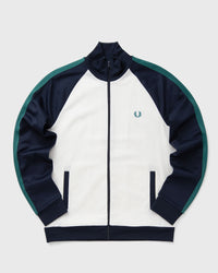 Fred Perry Contrast Sleeve Track Jacket Blue|white