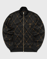 Fred Perry Argyle Track Jacket Black