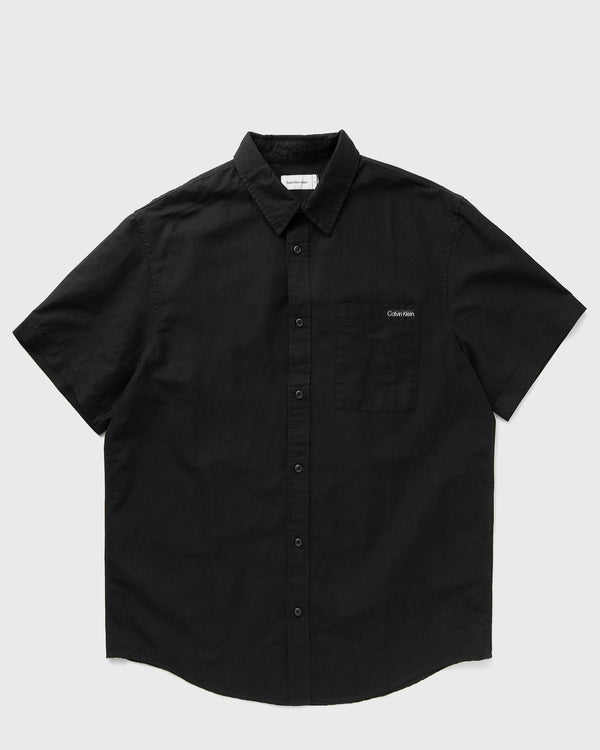 Calvin Klein Jeans LINEN COTTON S/S SHIRT black
