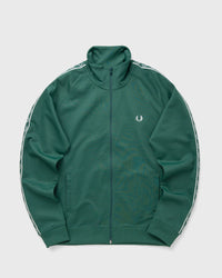 Fred Perry Contrast Tape Track Jacket Green