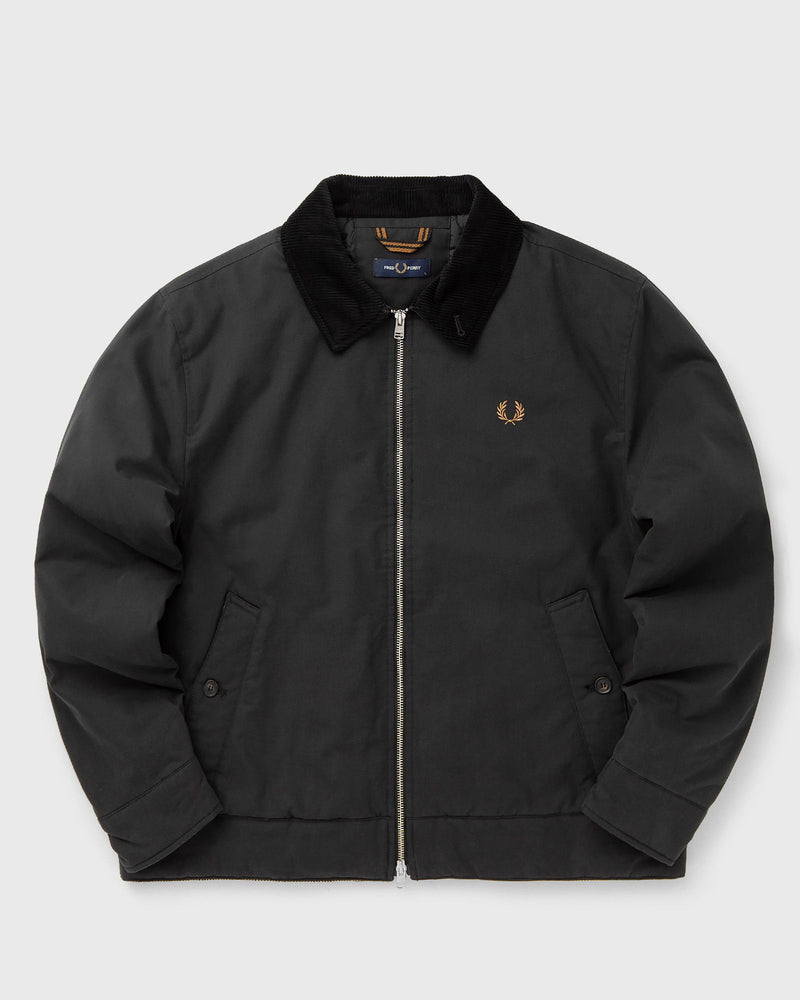 Fred Perry Cotton Caban Jacket Black