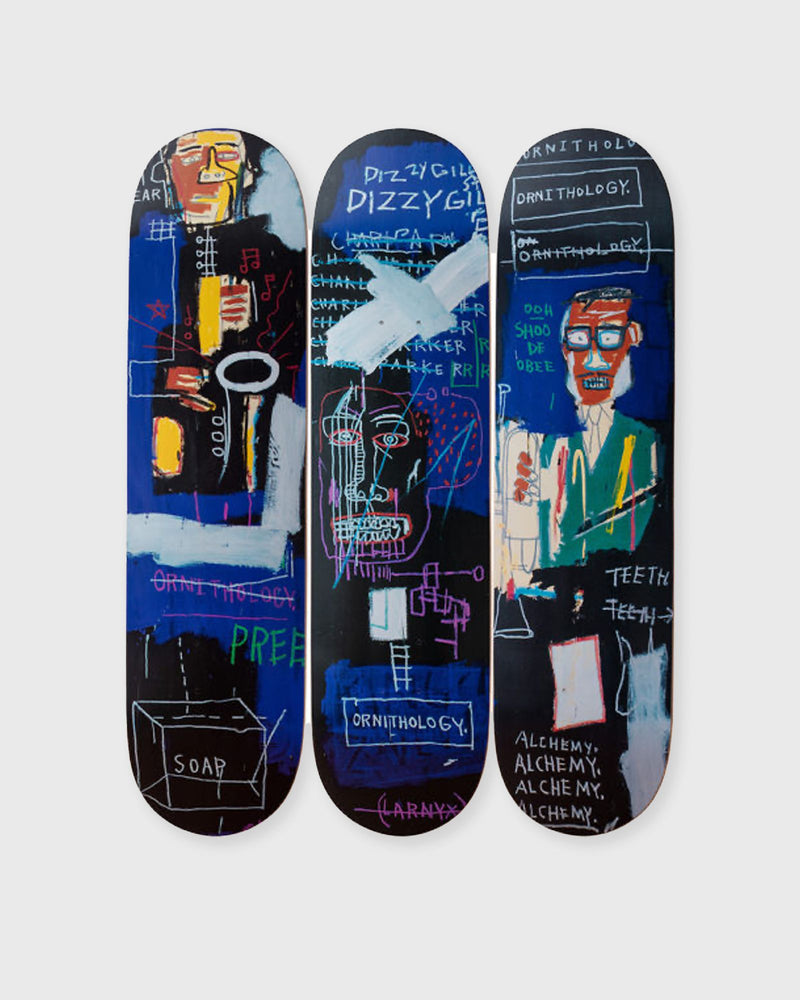 The Skateroom Jean-michel Basquiat Horn Players Deck 3-pack multi