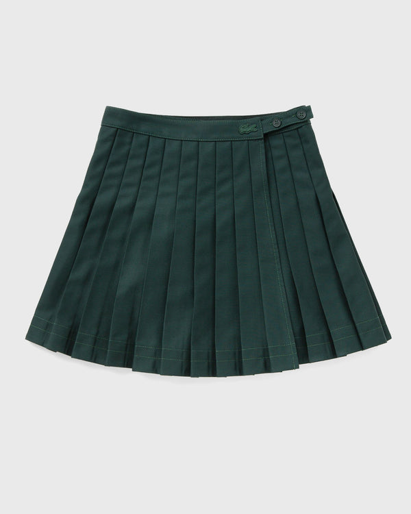 Lacoste Contrast Topstiched Pleated Skirt