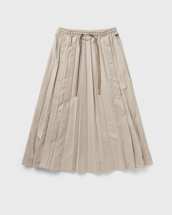 Lacoste LOGO PLEATED FLANNEL SKIRT beige