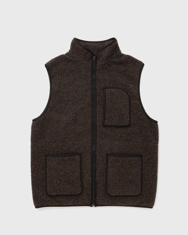 Snow Peak Recycled Wool Boa Vest brown