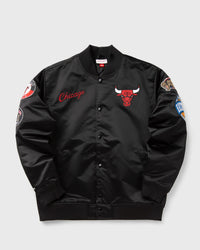 Mitchell & Ness Nba Blackout Heavyweight Satin Jacket Chicago Bulls Black