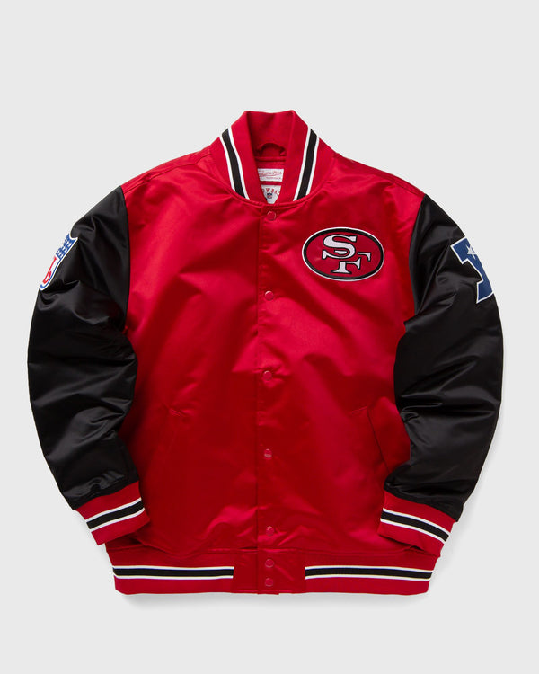 Mitchell & Ness Nfl Primetime Heavyweight Satin Jacket Vintage Logo San Francisco 49Ers