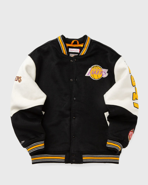 Mitchell & Ness NBA TEAM HISTORY VARSITY JACKET VINTAGE LOGO LOS ANGELES LAKERS black