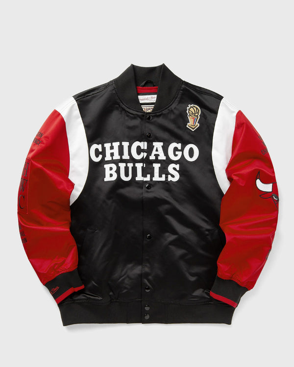 Mitchell & Ness NBA TEAM ORIGINS SATIN JACKET VINTAGE LOGO CHICAGO BULLS black|red