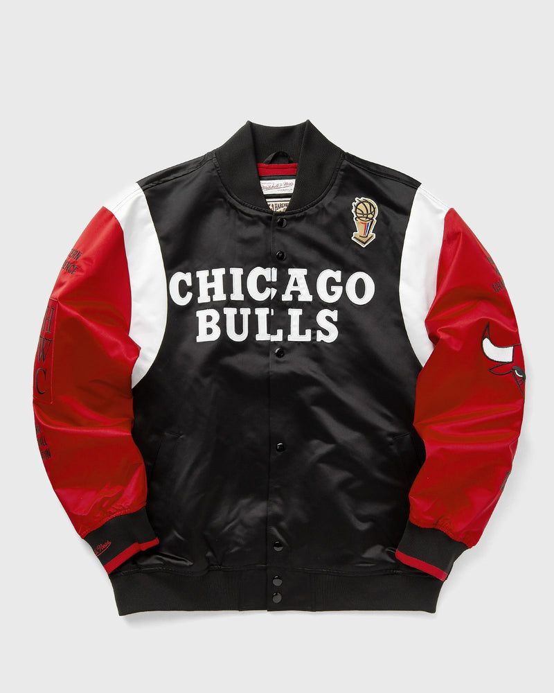 Mitchell & Ness NBA TEAM ORIGINS SATIN JACKET VINTAGE LOGO CHICAGO BULLS black|red