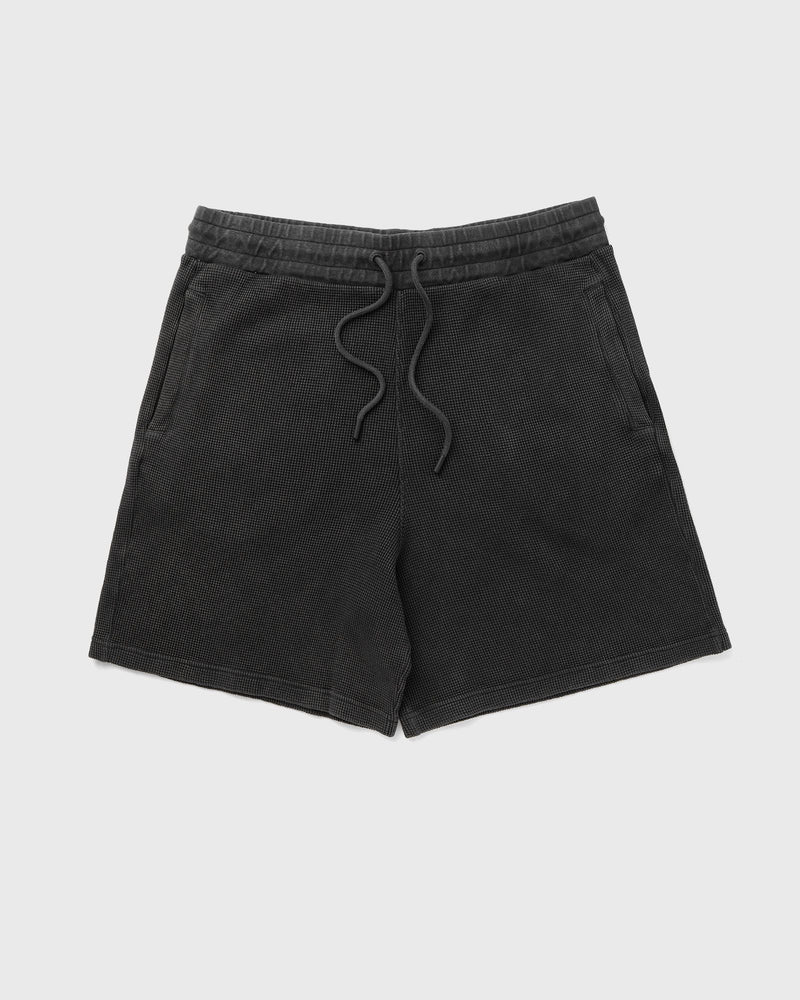JW Anderson GARMENT DYE WAFFLE SHORTS black