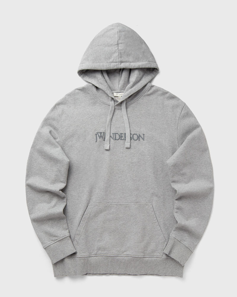 JW Anderson LOGO EMBROIDERY HOODIE grey
