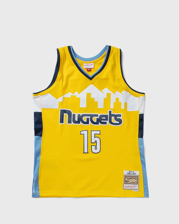 Mitchell & Ness NBA YELLOW JERSEY DENVER NUGGETS 2017 NIKOLA JOKIC #15 yellow