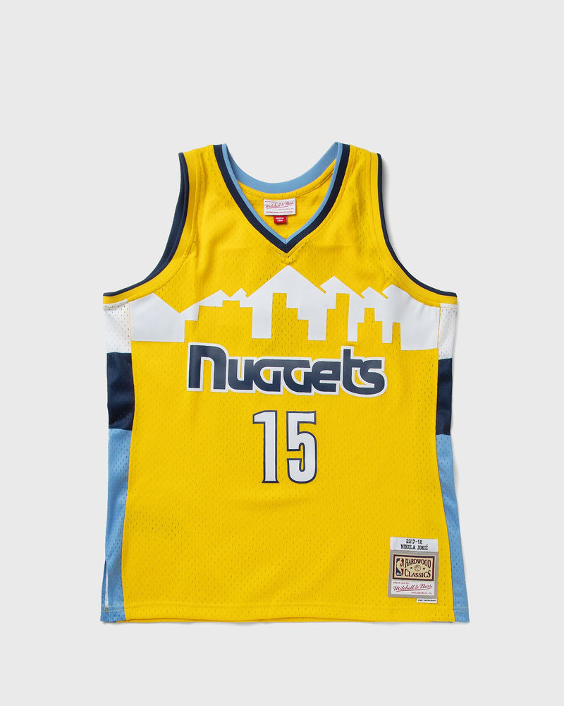 Mitchell & Ness NBA YELLOW JERSEY DENVER NUGGETS 2017 NIKOLA JOKIC #15 yellow