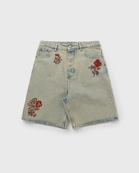 Drôle de Monsieur Short Jean Dusty Brodè Fleurs Grey