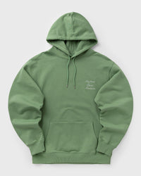 Drôle de Monsieur le Hoodie Slogan Calligraphy Green
