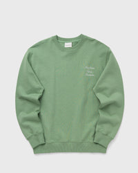 Drôle de Monsieur Sweatshirt Slogan Calligraphy Green