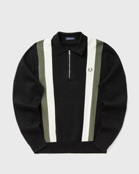 Fred Perry Contrast Tipped Knitted Shirt black