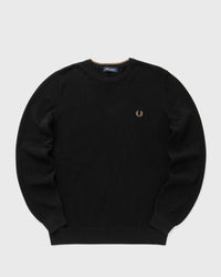 Fred Perry Pique Stitch Jumper black