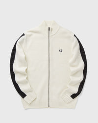 Fred Perry Ribbed SLV ZIP THRU Cardigan beige