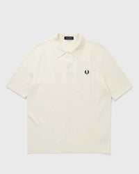 Fred Perry Tonal Vertical Stripe Shirt White