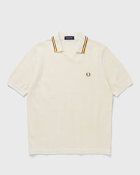 Fred Perry Pointelle Knitted Shirt White