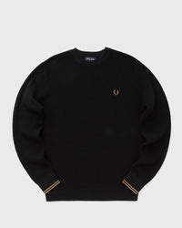 Fred Perry Waffle Stitch Jumper black