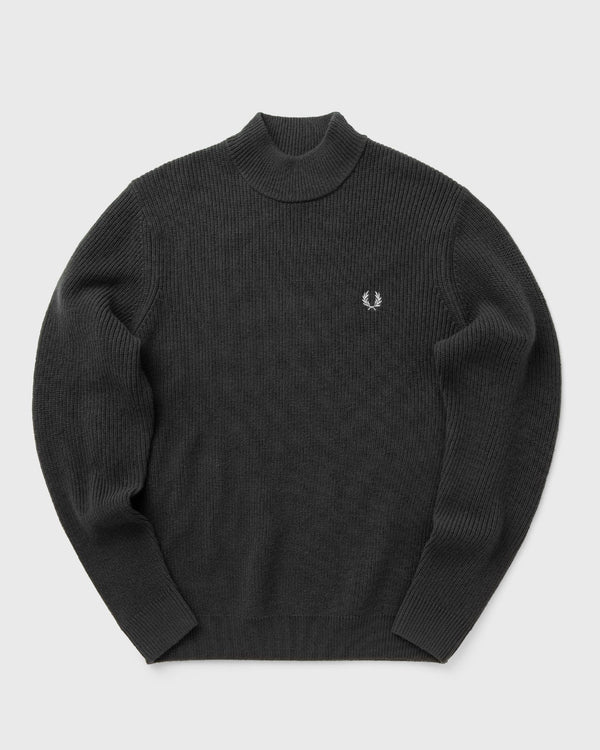 Fred Perry LAMBSWOOL MOCK NECK JUMPER grey