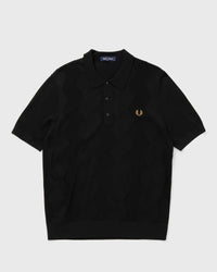 Fred Perry Cable Knitted Shirt Black