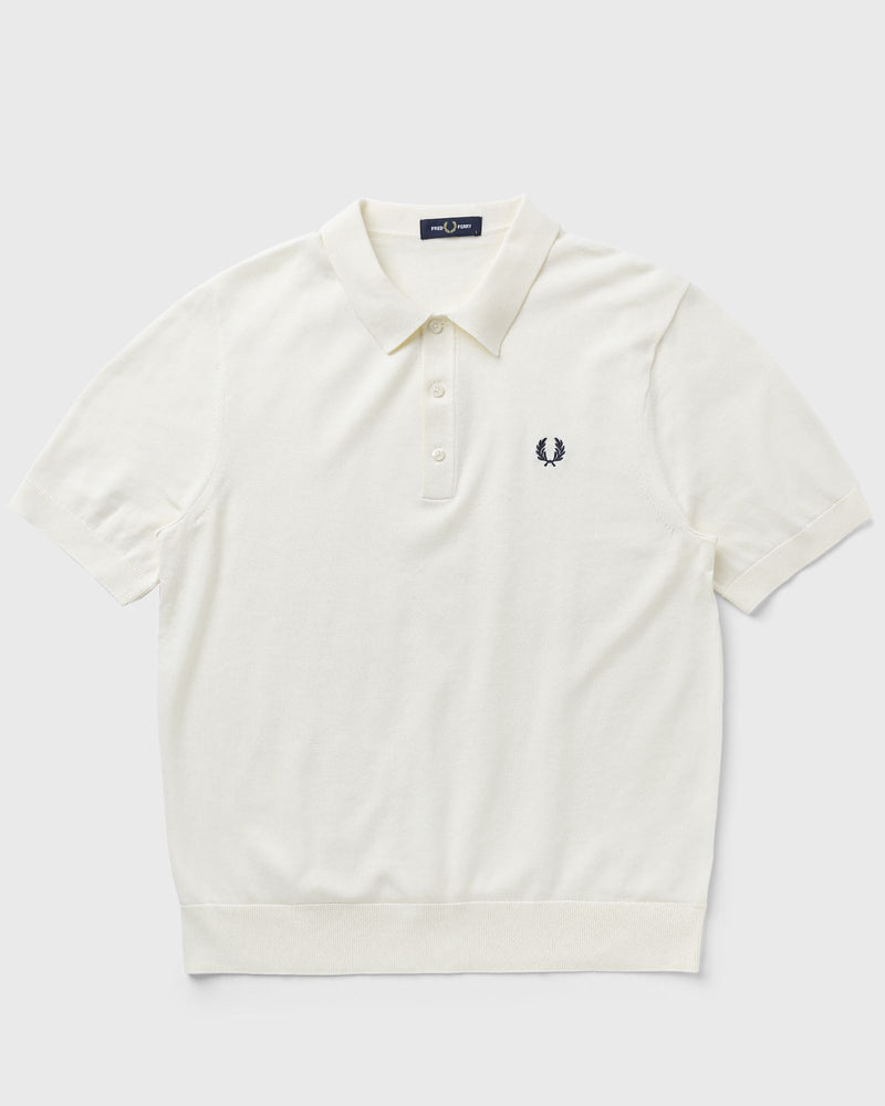 Fred Perry COTTON KNITTED SHIRT beige