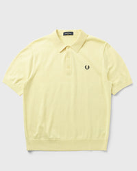 Fred Perry Cotton Knitted Shirt yellow