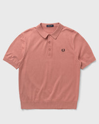 Fred Perry Cotton Knitted Shirt pink